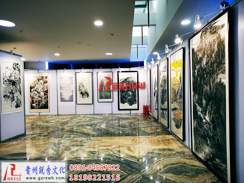 安顺书画展板挂画展架出租,画展策划布置公司