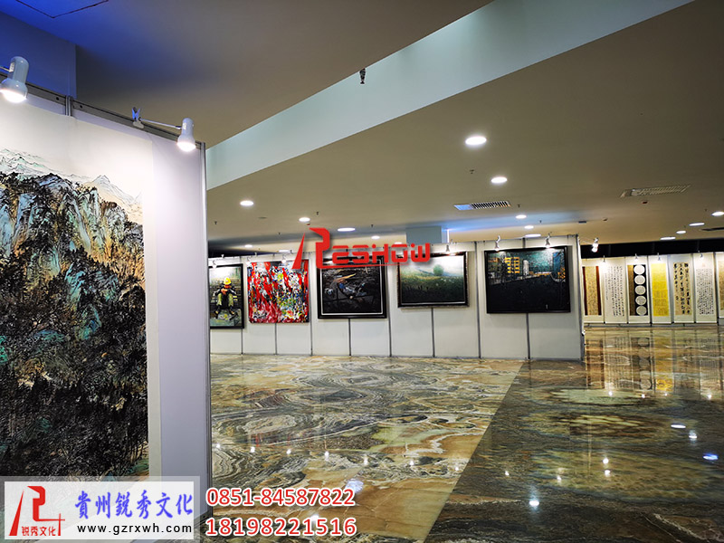 安顺书画展板挂画展架出租,画展策划布置公司